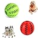 Hundespielzeug Ball,2er Pack Kauspielzeug aus Naturkautschuk,Hundeball mit Zahnpflege-Funktion,Naturgummi Hund Feeder Ball,Bissfestes Hundespielzeug,Für kleine Hunde (5cm)