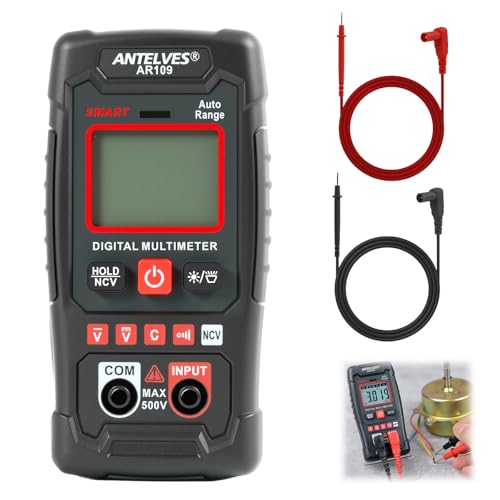 Digital Multimeter 4000 Counts, Auto Ranging Voltage Tester, Measures AC/DC Voltage, Resistance, Continuity, Non-contact Voltage Detection, Electrical Tester for Home, Auto, and Electronics