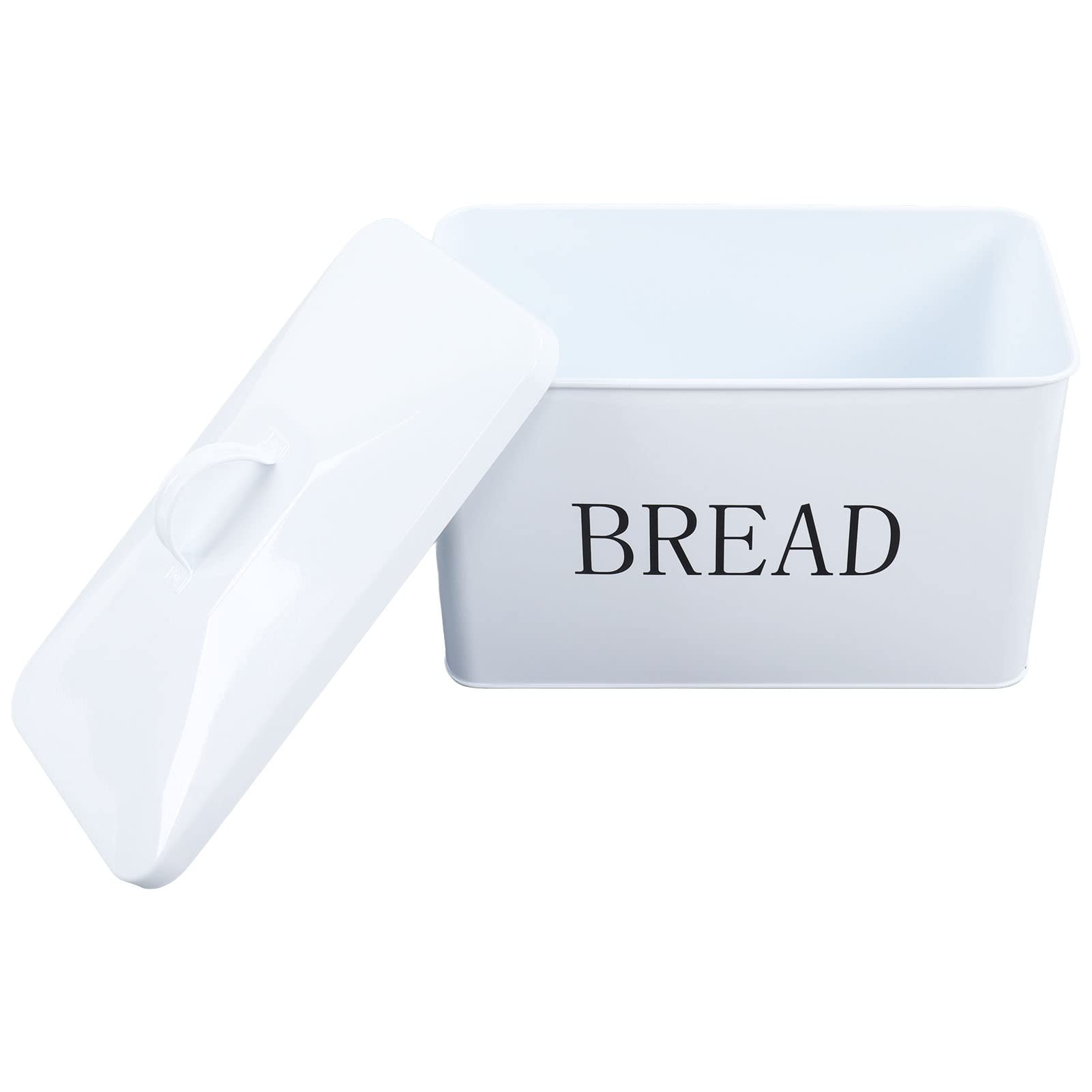 mingzhe Piccola Scatola per Il Pane Contenitore per Pane in Metallo di Grande capacità con Base Antiscivolo e Maniglia Portatile Panini, Bagel, Ciambelle