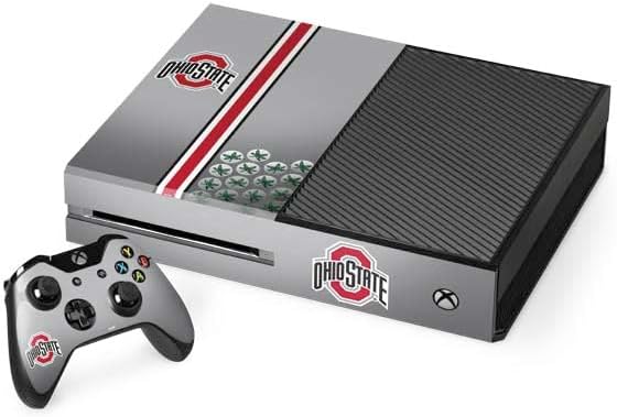 Skinit Decal Gaming Skin Compatible with Xbox One Console and Controller Bundle - Officially Licensed Ohio State University Ohio State University Buckeyes Design
