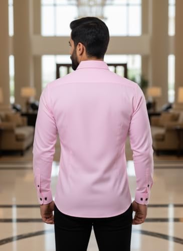 Image of Bellstone Men's Solid Cotton Shirt | Casual | Plain | Full Sleeve | Summer-Regular Fit| Men Stylish Shirt | Everyday Formal Wear |Soft Breathable Fabric | Everyday Smart Casual Wear