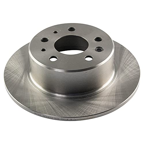 Image of TRQ Rear Brake Rotor And Semi Metallic Pad Pair Kit 1154200072