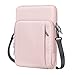 Produktbild Dadanism 13,3 Zoll Tablet Tasche Hülle Kompatibel mit iPad Pro 12,9" 2021-2018, Galaxy Tab S8 Plus/S7 FE/S7 Plus 12,4", Surface Pro 8/7/6/5/4 12,3", Wasserdicht Tasche mit Schultergurt, Rosa