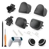 Set for PS5 L1 R1 L2 R2 Trigger Buttons Replacement for PlayStation 5 PS5 BDM-010 Shoulder Buttons with Springs/Trigger Frames/Shaft Accessories Repair Tools
