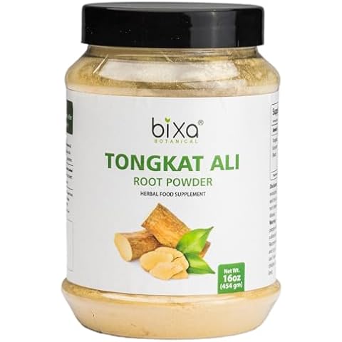 bixa BOTANICAL Tongkat Ali Root Powder ǀ 1 Pound / 16 OZ | Herbal Supplement | Natural Support for Men & Women Health | Gluten Free, Non-GMO, Steam Treated, Vegan, 100% Pure. Cover