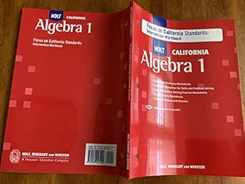 Paperback Holt Algebra 1 California: Focus on California Standards: Interventrion Workbook Algebra 1 Book