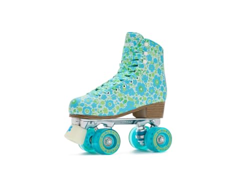 Impala Rollerskates Unisex Quad Skate (Big Kid/Adult) Ditsy Blue 8 Medium