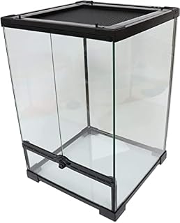 Repti-Zoo terrarium monté à 1 porte, 30 x 30 x 45 cm, noir