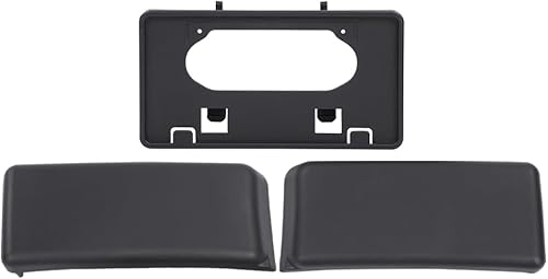 Protectores de parachoques delantero y soporte de marco de matrícula compatible con Ford F150 2009-2014. No es compatible con los siguientes