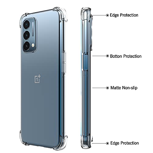 Foluu For Oneplus Nord N200 5G Case, For Oneplus Nord N200 5G 2021 Phone Case Clear, Scratch Resistant Tpu Rubber Soft Skin Silicone Protective Cover For Oneplus Nord N200 5G 2021 (Crystal Clear) #TOP2