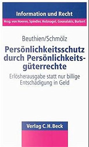 Beuthien, V: Persoenlichkeitsschutz