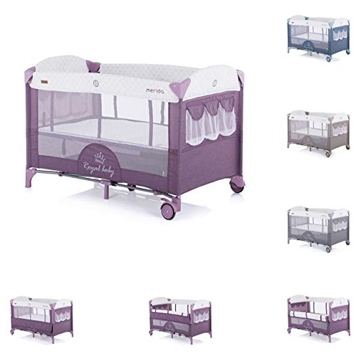 Chipolino Cama de viaje, cama lateral Merida con bolsillo lateral de dos...