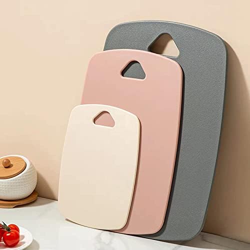 Plastic Kitchen Cutting Board Set, 3 Piece, Thick Chopping Boards...
