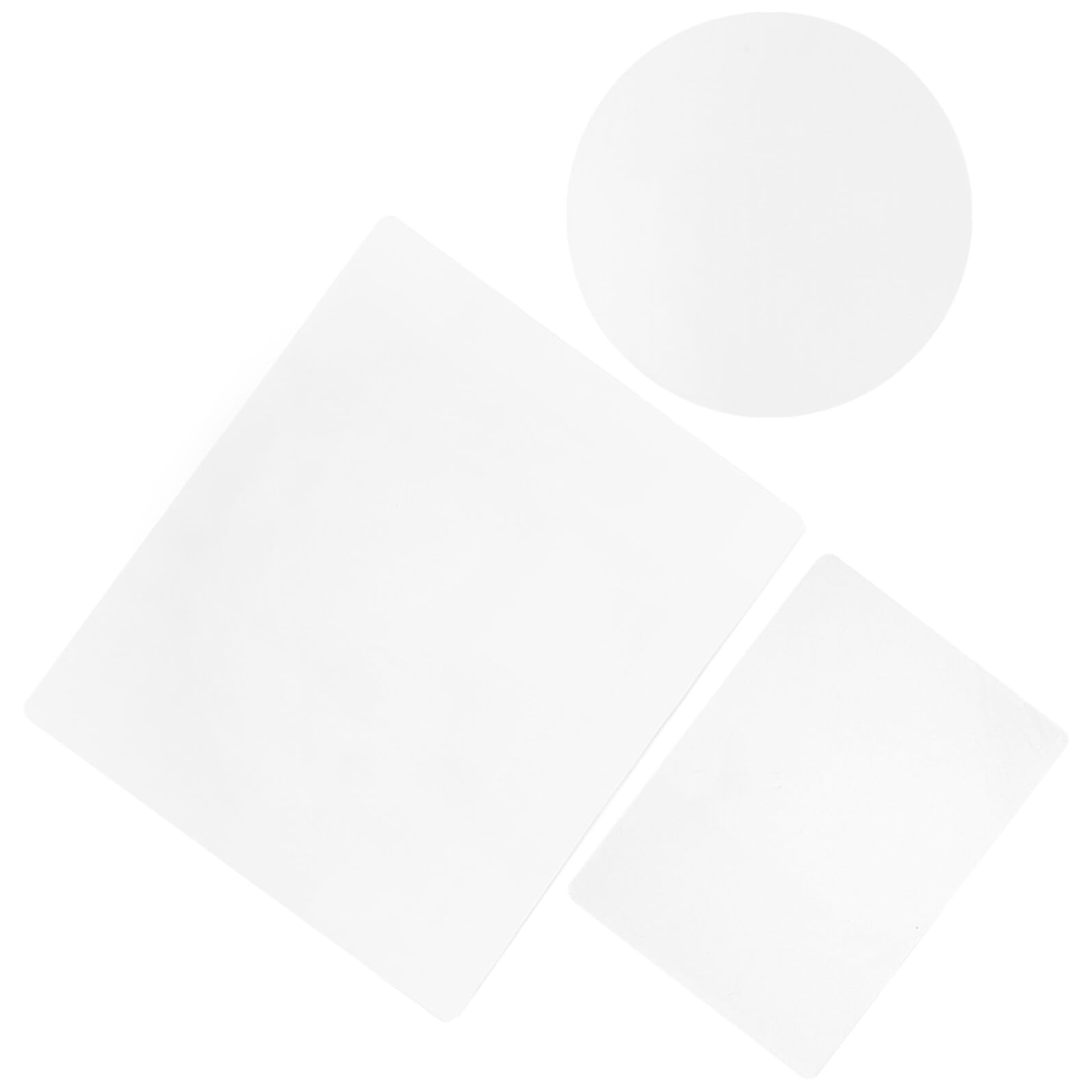 Mikikit 3 Piezas Placa de Gel Reutilizable Transparente Pintura de Placa de Gel para Manualidades Scrapbooking y Diario para Artes