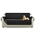 Produktbild PETCUTE Sofaschoner 3 sitzer rutschfest couchbezug sofaüberzug Sofa Schutz Sofa Abdeckung 3 sitzer Sofaüberwurf Schwarz