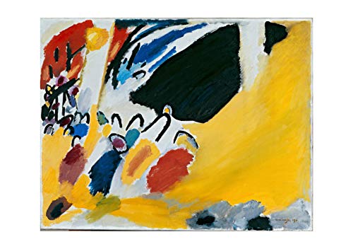 Tableau Impression III Concert Kandinsky grand format encadré pour salon moderne