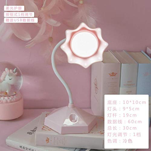 Preisvergleich Produktbild Schreibtischlampen Schreibtisch-Augenschutz-Leselampe Wiederaufladbare Schlafzimmer-Augenpflege-Schreibtisch... in Blumenform leselampe büro tischleuchte