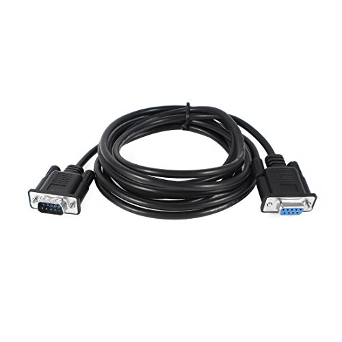 Ruilogod 10ft 3Meter VGA 9 Pin Male to Female M/F Cable Cord for Computer LCD