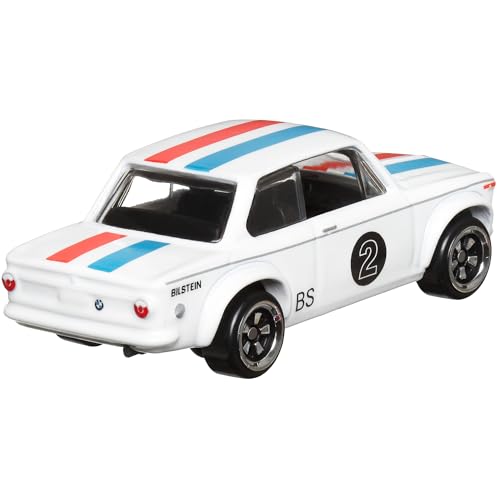 Hot Wheels BMW 2002 Blanco Vintage Racing Club miniatura 2