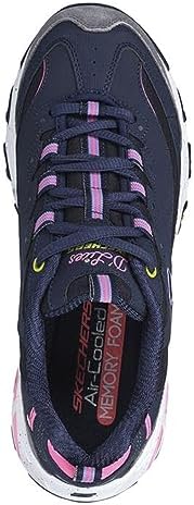 Skechers Women's D'Lites Sneaker, Navy/Multi, 11 | Image 3