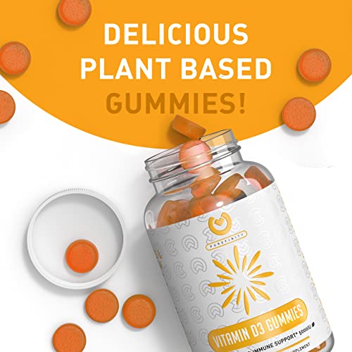 Purefinity Vitamin D3 5000Iu Gummies – D3 Supplement For Bone Health, Immune Health, Joint Muscle Support - Dietary Supplement, Pectin Gummy - For Adults Teens & Kids - Delicious Mango Flavor! #TOP4