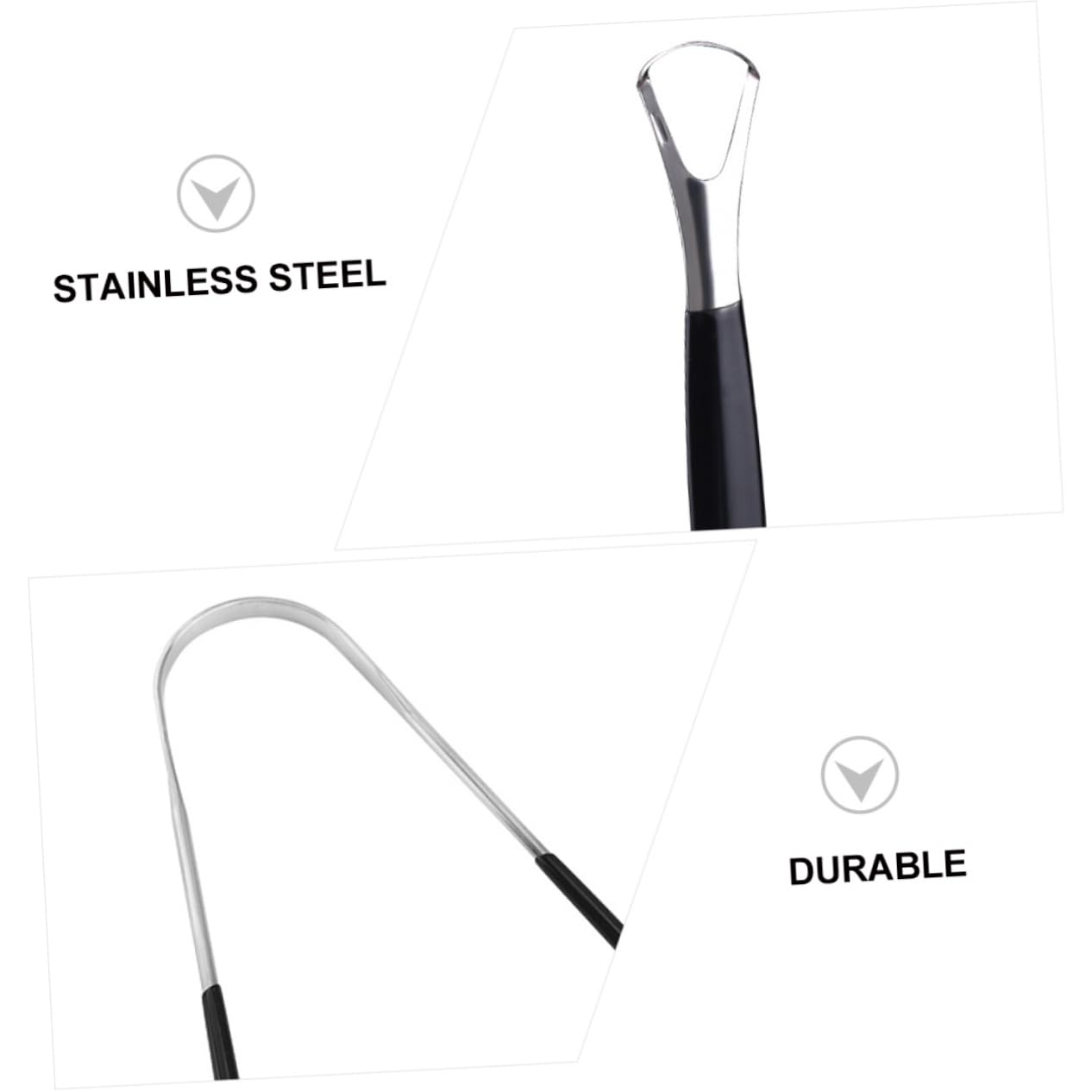 Ipetboom Tongue Scrapper for Adults Boys and Girls 4pcs Oral Cleaning Scraper Easy to Use Brush