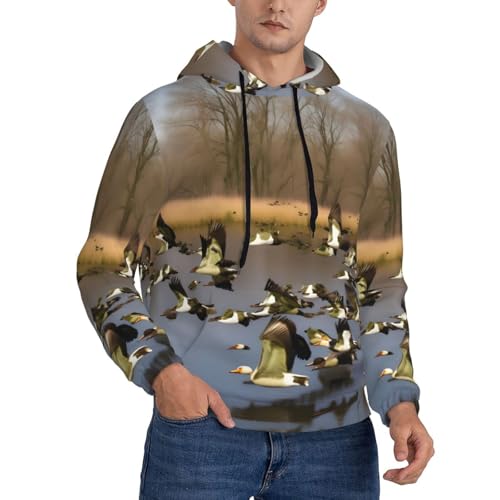 Sweat-shirt homme chaud à capuche contre le froid de l'automne