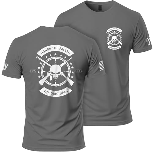 Honor The Fallen T-Shirt - Cotton Short Sleeve Graphic Shirt for Men