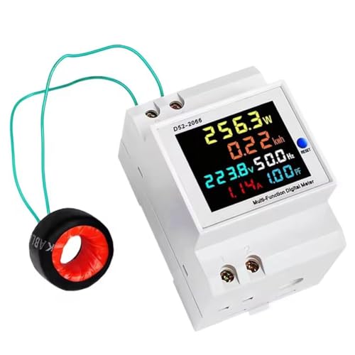 Compteur d'électricité rail DIN D52-2066 triphasé voltmètre ampèremètre rail din