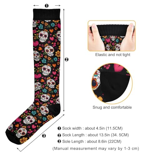 Image of Wusikd Cats Compression Socks for Women and Men Circulation Cute Long Socks for Athletic Running 1