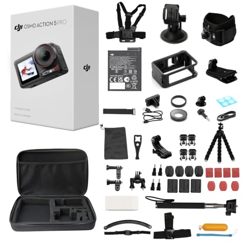 Image of DJI Osmo Action 5 Pro Waterproof Action Camera Bundle, 1 /1.3 inch Sensor