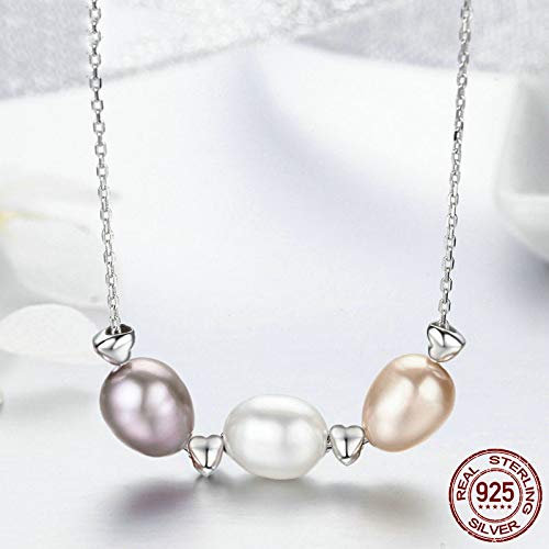 Collier perles d'eau douce de qualité supérieure argent 925 d'exception - 2
