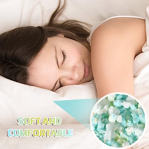 Frienda 4 Pack Shredded Memory Foam Filling 20lbs Bean Bag Chair Filler Memory Foam Refill Beanbag Stuffing Foam for Pillow Cushion Dog Bed Chair Replacement Fill, 5 Lbs Each