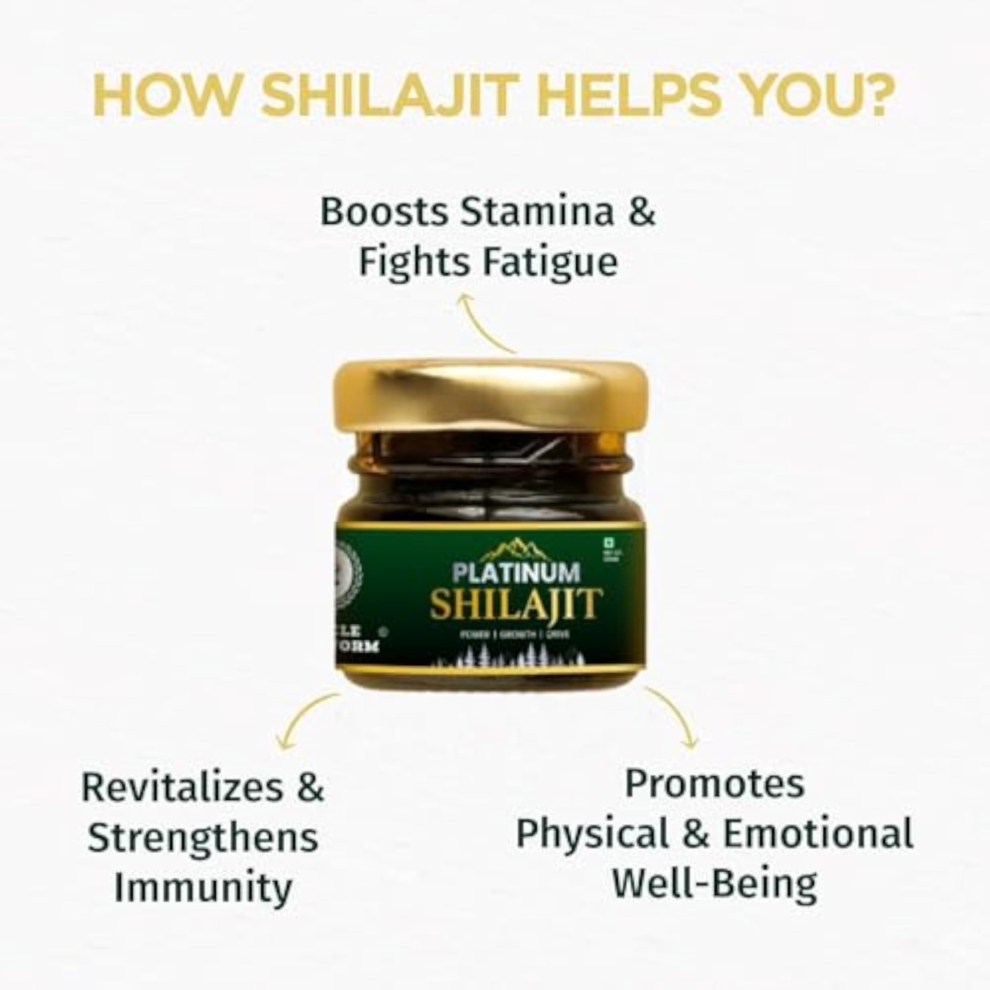 Platinum Shilajit Himalayan Pure & Natural Resin