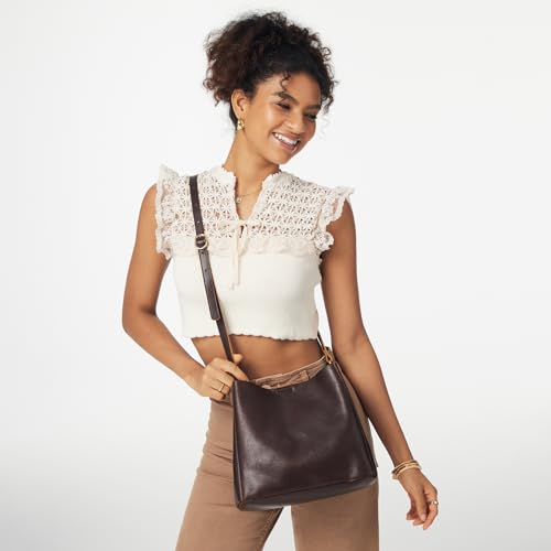 S-ZONE Full Grain Leather Crossbody Bags for Women Shoulder Bag Butterfly Bucket Purses2