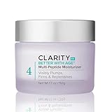 ClarityRx Better With Age Multi-Peptide Anti-Aging Facial Moisturizer, Natural Lifting & Tightening Face Cream, Plant Based, Cruelty Free, Paraben Free (1.7 oz)
