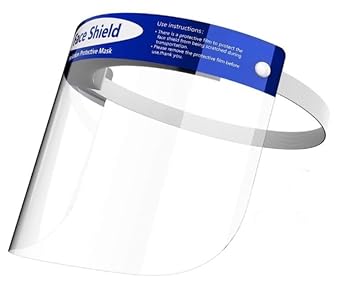 Clearview 50 pk Face Shield Reusable Washable Protective Cover Clear Mask Anti-Splash Anti-Fog Anti-Dust Soft All Day Comfort 50