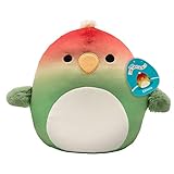 Squishmallows Original 8-Inch Elliene The Rainbow Parrot - Official Jazwares Plush - Collectible Soft & Squishy Bird Stuffed Animal Toy - Add to Your Squad - Gift for Kids, Girls & Boys