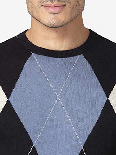 Image of Allen Cooper Colorblock Sweater for Men