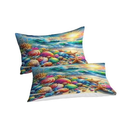 Housse de couette mer 220x240cm avec zip facile à laver - 3