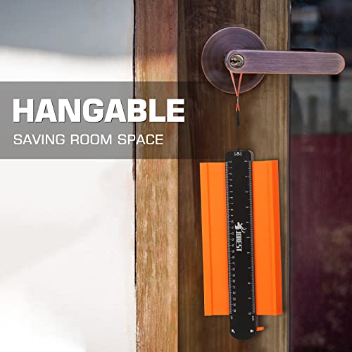 Jorest Contour Gauge Profile Tool 10 Inch With Lock, Gift For Father Men Carpenter Grandpa, Outline Duplicator For Irregular Shape, Template Tool For Woodworking/Diy/Tile Laying/Flooring/Carpet #TOP6