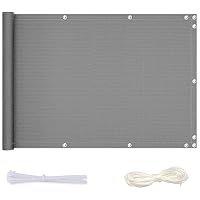 Telo Per Recinzione E Balcone Antracite – 150x1000 Cm, Schermo Per Privacy, Resistente Alle Intemperie Con Anelli Inox