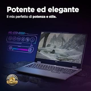 Lenovo LOQ Notebook Gaming 15.6" FHD (1920x1080) 144Hz, Intel Core i7-13650HX, RAM 16GB (2x8GB), 1TB SSD, NVIDIA GeForce RTX 4060 8GB GDDR6, Windows 11 Home, Tastiera Retroilluminata, Luna Grey