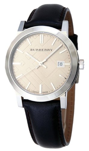 BU9011　BURBERRY　バーバリー　腕時計　レザー　バンド ダークブラウン【並行輸入品】