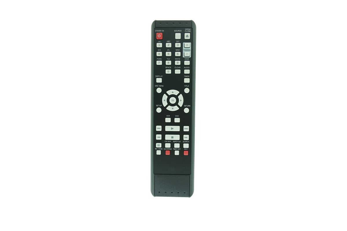 KRPTQJoo Remote Control for Magnavox NB553 NB555 NB884UD NB552UD BZV420MW8 ZV450MW8A NB550UD MWR20V6 CMWR20V6 ZV457MG9A Digital Video Cassette Disc