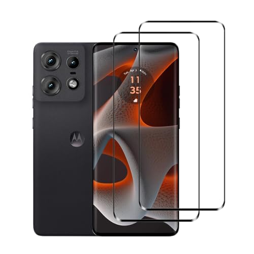 MMlife - Protector de pantalla para Motorola Edge 50 Pro 5G, vidrio templado HD, antiarañazos, sin burbujas, película templada con alta respuesta [2 unidades]