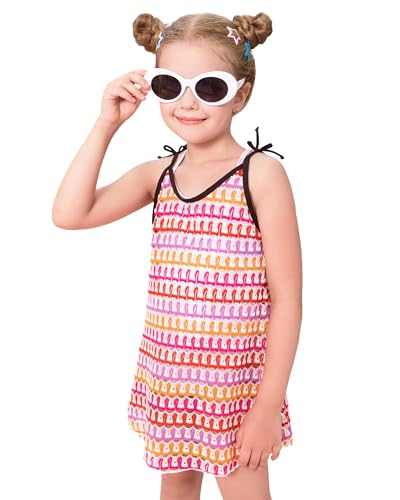 Angel season Girls Swimsuit Cover Up Kids Bathing Suit Rash Guard Swim Coverup Beach Bathing Suit Size 5-14 Years