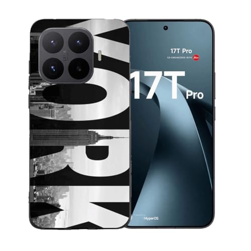 LCEHTOGYE �K�p Xiaomi 17T Pro�p�P�[�X�A�K�p Xiaomi 17T Pro (6.83")�ƌ݊����̂��钴���^�u���b�N�\�t�gTPU�V���R���Q���P�[�X�ی�J�o�[ - BST5