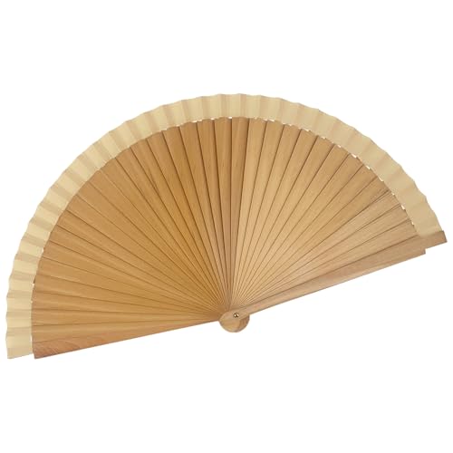 YOLCAR Decorative Folding Fans Hand Fans for Women Foldable for Dancing Bamboo Accordion Fan Handheld Line Dance Fan for Home Decor