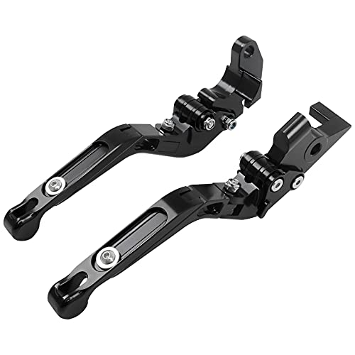 WORLDMOTOP Motorcycle Foldable Brake Clutch Levers Adjustable Aluminum Handlebar Lever Replacement for BMW F900GS F900 GS 2024 2025 (Black) by WORLDMOTOP - Used condition - US$20.54